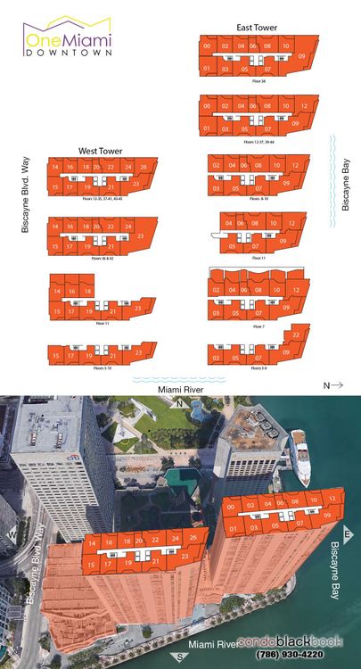 One Miami floorplans