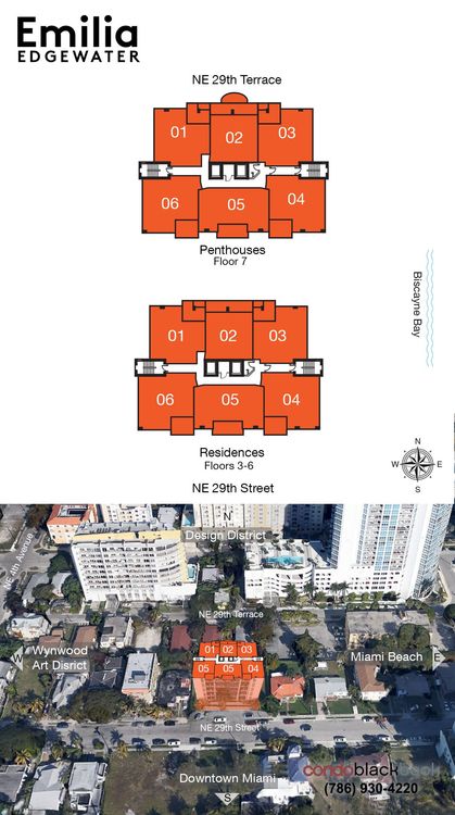 Emilia Edgewater floorplans