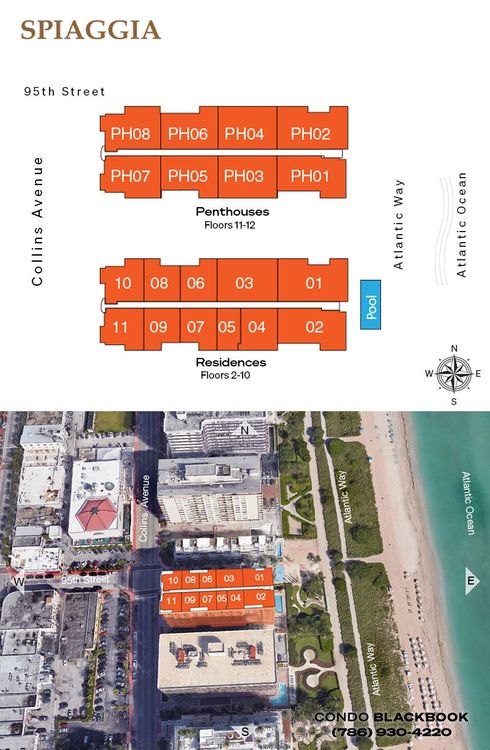 Spiaggia floorplans