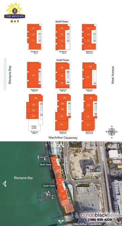 Bentley Bay floorplans